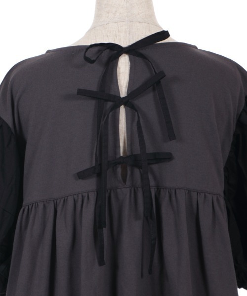 axes femme(アクシーズファム)の「ボリューム袖カットチュニ(Tシャツ/カットソー・レディース・キナリ/チャコール/ミント・MEDIUM)」の18枚目の写真