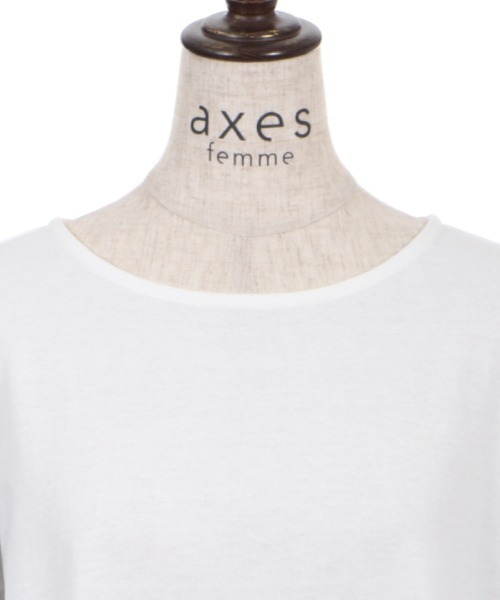 axes femme(アクシーズファム)の「ボリューム袖カットチュニ(Tシャツ/カットソー・レディース・キナリ/チャコール/ミント・MEDIUM)」の8枚目の写真