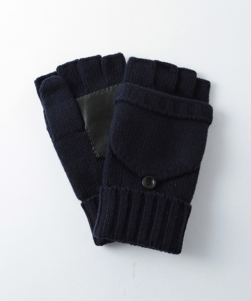 BEAUTY&YOUTH UNITED ARROWS（ビューティーアンドユースユナイテッドアローズ）の「＜steven alan＞ LAMB SOLID MITTEN GLV/ｸﾞﾛｰﾌﾞ ◆（手袋・メンズ・ホワイト/ダークグリーン/ネイビー・フリー）」の3枚目の写真