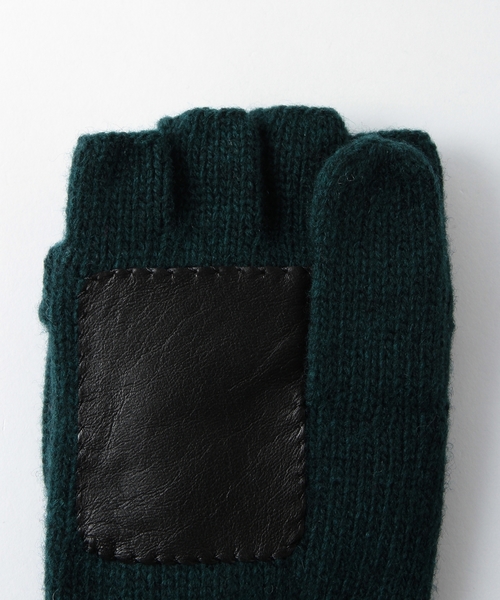 BEAUTY&YOUTH UNITED ARROWS（ビューティーアンドユースユナイテッドアローズ）の「＜steven alan＞ LAMB SOLID MITTEN GLV/ｸﾞﾛｰﾌﾞ ◆（手袋・メンズ・ホワイト/ダークグリーン/ネイビー・フリー）」の8枚目の写真