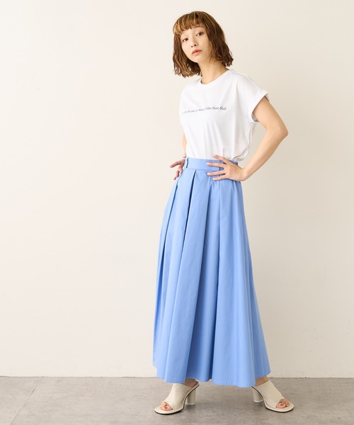 Lui's（ルイス）の「メッセージプリントフレンチTシャツ（Tシャツ/カットソー・レディース・ホワイト/ブラック/ベージュ・FREE）」の11枚目の写真