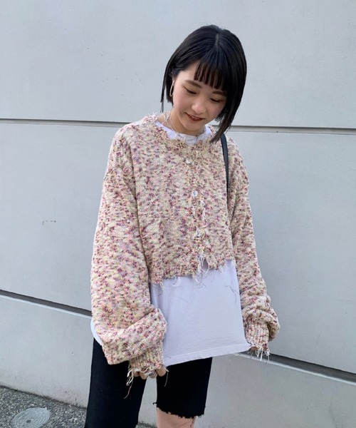 WHO'S WHO gallery（フーズフーギャラリー）の「knit mind...ロンT（Tシャツ/カットソー・レディース・オフホワイト・FREE）」の12枚目の写真