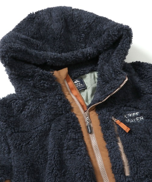 KRIFF MAYER Lady's Collection(クリフメイヤーレディースコレクション)の「シャギーボアロングフードJK(その他アウター・レディース・ベージュ/ネイビー/グレー/カーキ/ナチュラル/カラフル/レンガ・MEDIUM/LARGE)」の19枚目の写真