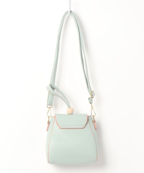 Coo+i(クーイ)の「2wayミニ デザイン ショルダーバッグ(ショルダーバッグ・レディース・ブルー/ミント/ベージュ/ブラック・FREE)」の5枚目の写真