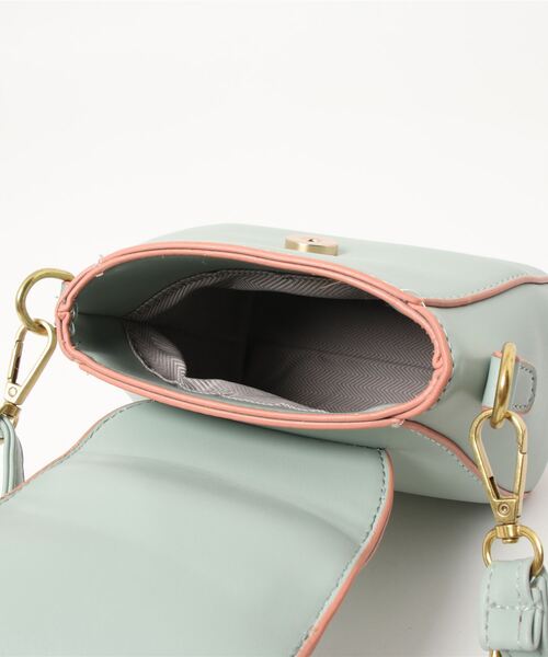 Coo+i(クーイ)の「2wayミニ デザイン ショルダーバッグ(ショルダーバッグ・レディース・ブルー/ミント/ベージュ/ブラック・FREE)」の7枚目の写真