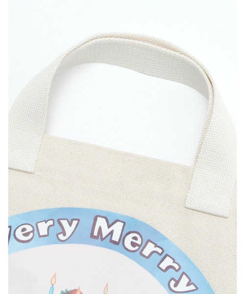 Little sunny bite（リトルサニーバイト）の「Very Merry little sunny bite tote bag（トートバッグ・レディース・ホワイト・FREE）」の6枚目の写真