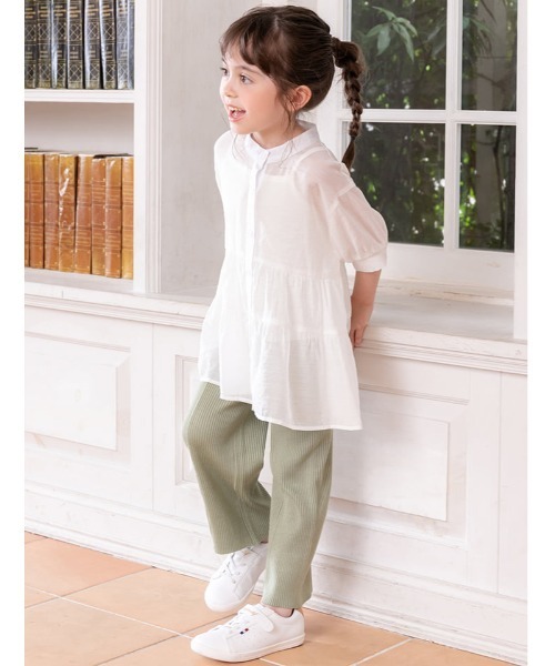 fifth（フィフス）の「【KIDS】センタープレスリラックスニットパンツ（その他パンツ・キッズ・ブラック/ライトグリーン/ライトベージュ・110/120/130）」の3枚目の写真