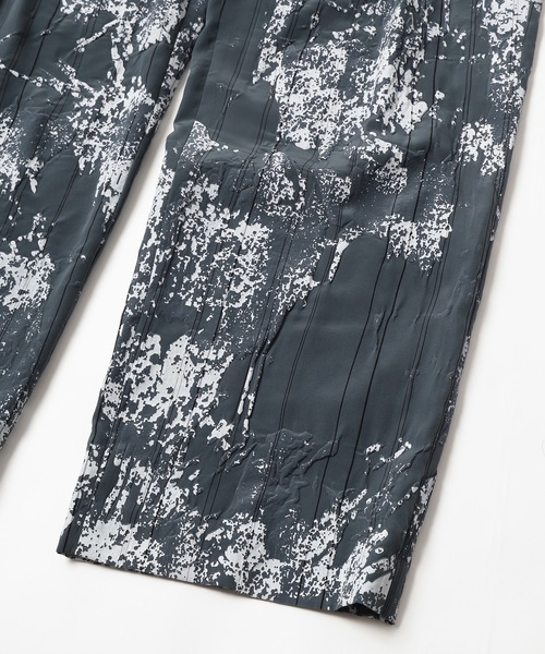 amok アモク パンツ PAINT SHRINK PRINT PANTS