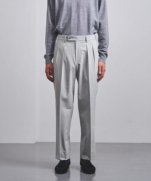 UNITED ARROWS（ユナイテッドアローズ）の「＜UNITED ARROWS＞ ポリエステル/レーヨン ツイル 2プリーツ テーパード（その他パンツ・メンズ・ライトグレー/ネイビー・S/M/XL/L）」の11枚目の写真