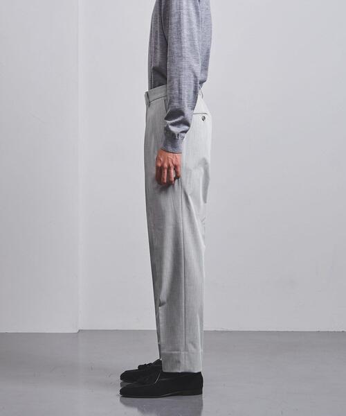 UNITED ARROWS（ユナイテッドアローズ）の「＜UNITED ARROWS＞ ポリエステル/レーヨン ツイル 2プリーツ テーパード（その他パンツ・メンズ・ライトグレー/ネイビー・S/M/XL/L）」の9枚目の写真