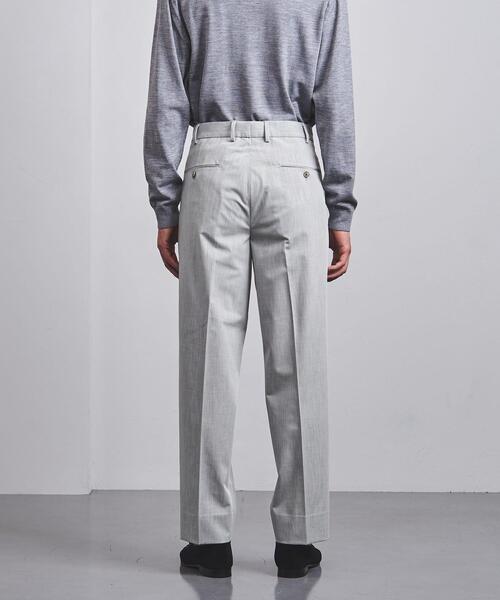 UNITED ARROWS（ユナイテッドアローズ）の「＜UNITED ARROWS＞ ポリエステル/レーヨン ツイル 2プリーツ テーパード（その他パンツ・メンズ・ライトグレー/ネイビー・S/M/XL/L）」の5枚目の写真