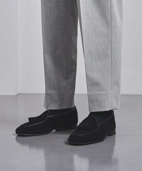 UNITED ARROWS（ユナイテッドアローズ）の「＜UNITED ARROWS＞ ポリエステル/レーヨン ツイル 2プリーツ テーパード（その他パンツ・メンズ・ライトグレー/ネイビー・S/M/XL/L）」の3枚目の写真