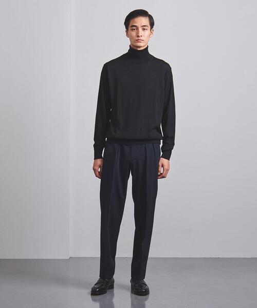 UNITED ARROWS（ユナイテッドアローズ）の「＜UNITED ARROWS＞ ポリエステル/レーヨン ツイル 2プリーツ テーパード（その他パンツ・メンズ・ライトグレー/ネイビー・S/M/XL/L）」の18枚目の写真