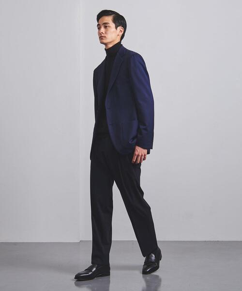 UNITED ARROWS（ユナイテッドアローズ）の「＜UNITED ARROWS＞ ポリエステル/レーヨン ツイル 2プリーツ テーパード（その他パンツ・メンズ・ライトグレー/ネイビー・S/M/XL/L）」の20枚目の写真