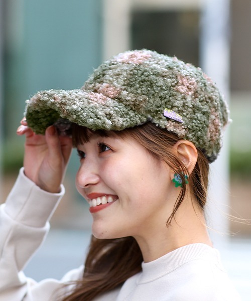 チチカカ（チチカカ）の「ボアキャップ（キャップ・レディース・ホワイト/ピンク/カーキ/パープル・FREE）」の18枚目の写真