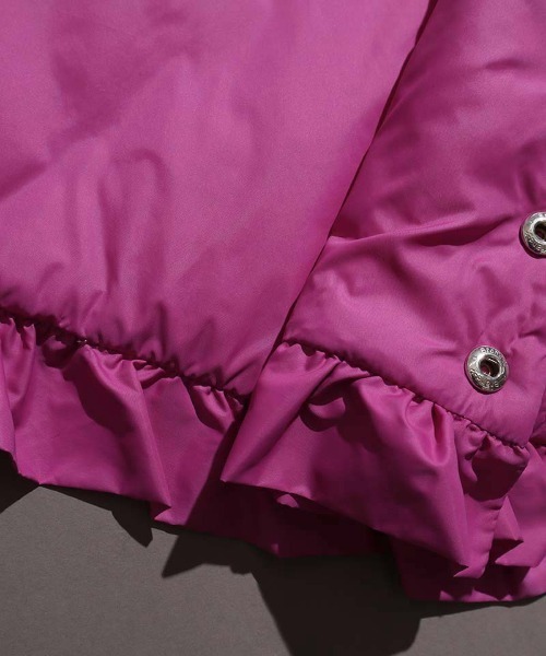 I am I in fact...（アイアムアイインファクト）の「EVO DOWN キルティング フリルつけ衿（付け襟・レディース・ブラック/パープル/カーキ/ブルー・FREE）」の8枚目の写真