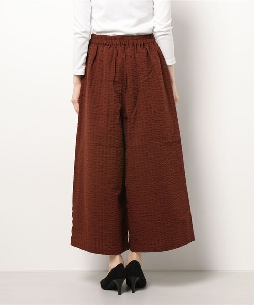 Samansa Mos2（サマンサ モスモス）の「シャドーチェックワイドパンツ（その他パンツ・レディース・ベージュ/ブラウン/カーキ/チャコール・ﾌﾘ-）」の7枚目の写真