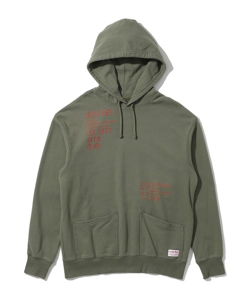 Levi's（リーバイス）の「Levi's(R) RED HOODED SWEATSHIRT DUSTY OLIVE（パーカー・メンズ・グリーン・L/XL/S/M）」の8枚目の写真