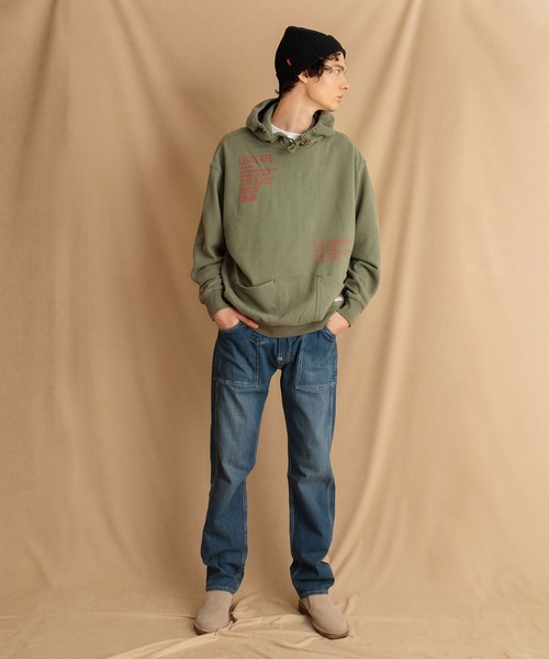 Levi's（リーバイス）の「Levi's(R) RED HOODED SWEATSHIRT DUSTY OLIVE（パーカー・メンズ・グリーン・L/XL/S/M）」の4枚目の写真