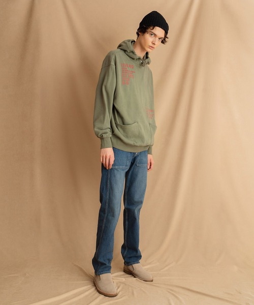 Levi's（リーバイス）の「Levi's(R) RED HOODED SWEATSHIRT DUSTY OLIVE（パーカー・メンズ・グリーン・L/XL/S/M）」の6枚目の写真