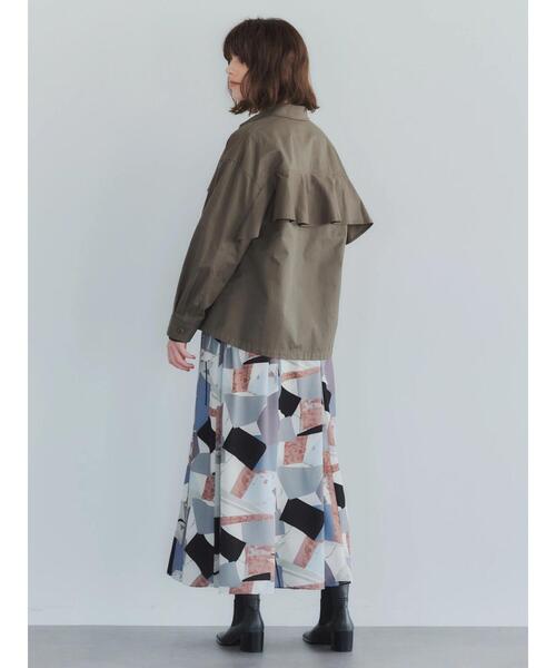 YECCA VECCA（イェッカヴェッカ）の「フリルデザインミリタリージャケット＊（ミリタリージャケット・レディース・ネイビー/カーキ・FREE）」の17枚目の写真