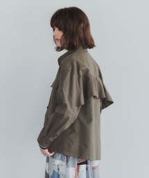 YECCA VECCA | フリルデザインミリタリージャケット＊(ミリタリージャケット)