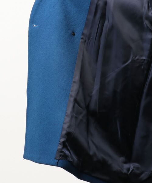 note et silence （ノートエシロンス）の「.super100ショートビーバーノーカラージャケット（ノーカラージャケット・レディース・ブラック/レッド/ブルー/ライトベージュ・FREE）」の5枚目の写真