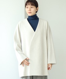 note et silence  | super100ショートビーバーノーカラージャケット(ノーカラージャケット)