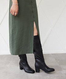 JELLY BEANS | スクエアトゥロングブーツ(214-40216)JELLY BEANS(ジェリービーンズ)(ブーツ)