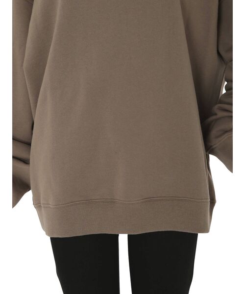 MURUA（ムルーア）の「プレーンルーズスウェット（スウェット・レディース・ホワイト/ダークグレー/モカ・FREE）」の21枚目の写真