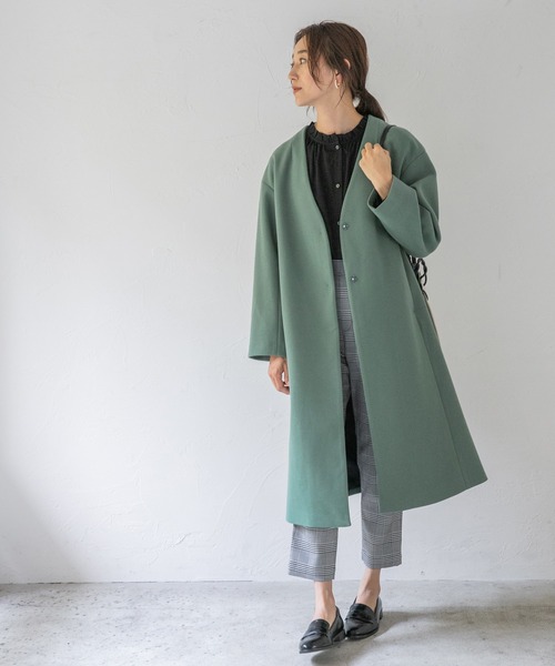 LEPSIM(レプシィム)の「2WAYチビスタンドブラウス 219653(シャツ/ブラウス・レディース・グレー/ブラック/オフホワイト・FREE)」の21枚目の写真