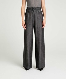 SISLEY | ヘンプ混ドロストフレアパンツ(その他パンツ)