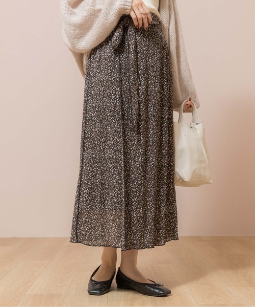 flower(フラワー)の「ウェーヴィラップスカート(スカート・レディース・ブラック/グリーン・FREE)」の2枚目の写真