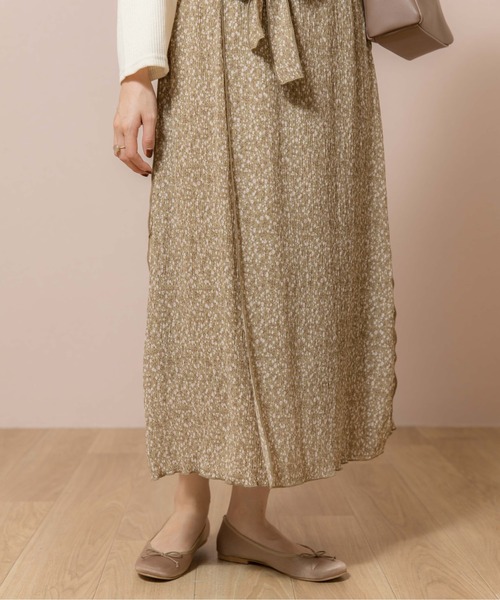 flower(フラワー)の「ウェーヴィラップスカート(スカート・レディース・ブラック/グリーン・FREE)」の13枚目の写真