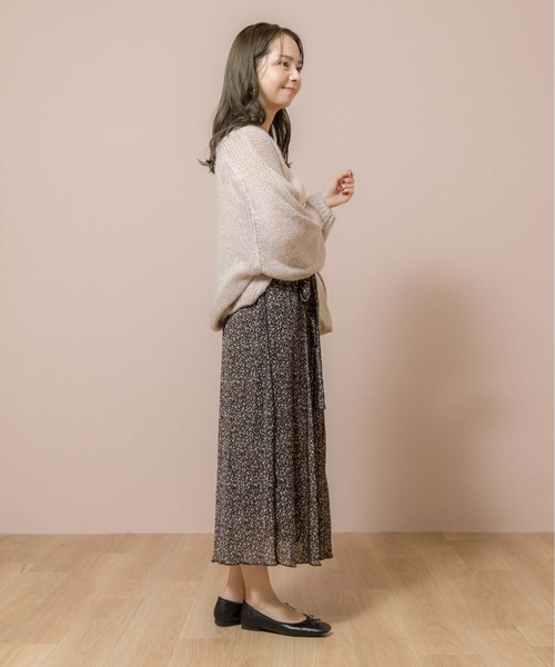 flower(フラワー)の「ウェーヴィラップスカート(スカート・レディース・ブラック/グリーン・FREE)」の14枚目の写真