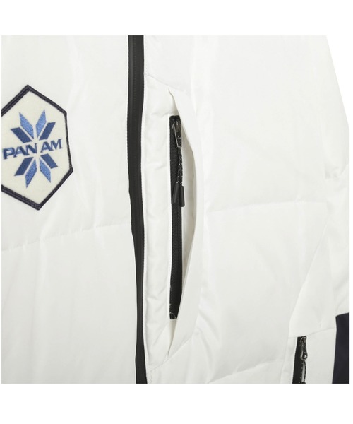 Go to by mizuno（ゴートゥーバイミズノ）の「PANAM　ミドルウェイトダウンジャケット[ユニセックス]（ダウンジャケット/コート・メンズ・ネイビー/ホワイト・L/XL/M）」の14枚目の写真