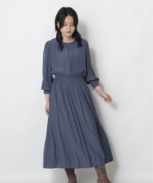 NATURAL BEAUTY BASIC | 割繊ボックスタックワンピース(ワンピース)