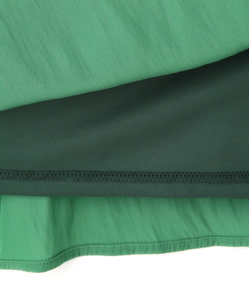 NATURAL BEAUTY BASIC(ナチュラルビューティーベーシック)の「割繊ボックスタックワンピース(ワンピース・レディース・グレー/グリーン/ダークブルー・SMALL/MEDIUM)」の9枚目の写真