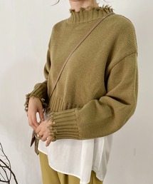 CAPRICIEUX LE'MAGE | 〈セットアイテム〉シャツSETクラッシュハイネックプルオーバー(ニット/セーター)