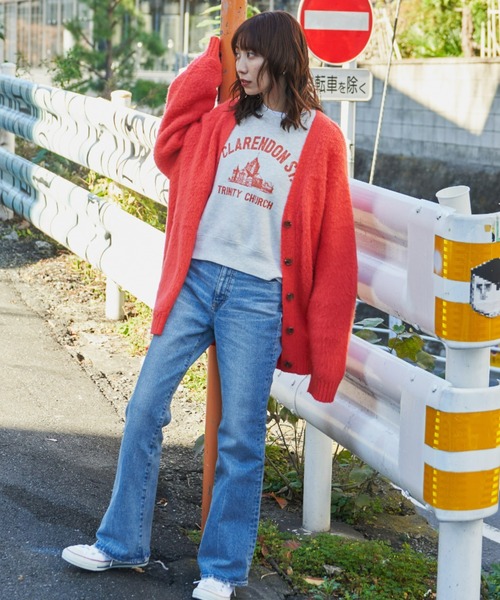 Auntie Rosa Holiday(アンティローザホリデー)の「裏起毛グラフィックショートプルオーバー(スウェット・レディース・アイボリー/ライトグレー/ネイビー/グリーン・FREE)」の19枚目の写真