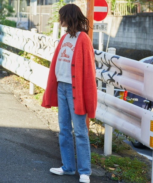 Auntie Rosa Holiday(アンティローザホリデー)の「裏起毛グラフィックショートプルオーバー(スウェット・レディース・アイボリー/ライトグレー/ネイビー/グリーン・FREE)」の20枚目の写真