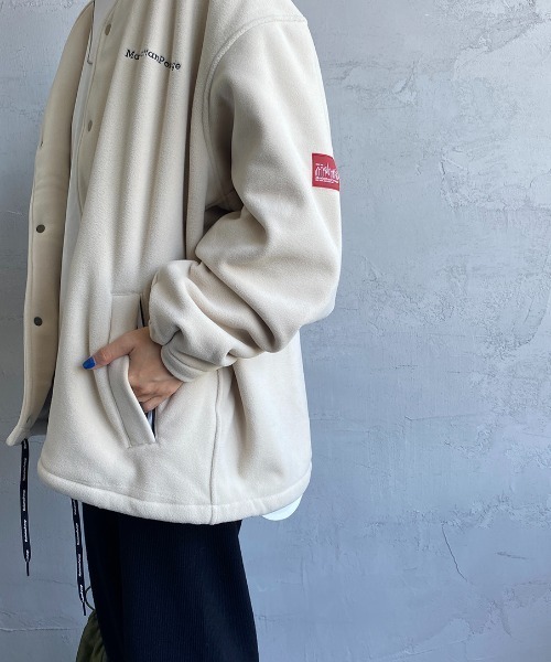 Manhattan Portage（マンハッタンポーテージ）の「[MANHATTAN PORTAGE/マンハッタンポーテージ] 別注 ポーラテック フリースカーディガン（その他アウター・レディース・ブラック/ネイビー/アイボリー・M/L）」の22枚目の写真