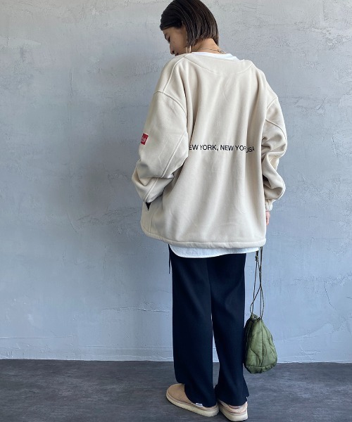 Manhattan Portage（マンハッタンポーテージ）の「[MANHATTAN PORTAGE/マンハッタンポーテージ] 別注 ポーラテック フリースカーディガン（その他アウター・レディース・ブラック/ネイビー/アイボリー・M/L）」の16枚目の写真