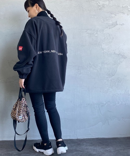 Manhattan Portage（マンハッタンポーテージ）の「[MANHATTAN PORTAGE/マンハッタンポーテージ] 別注 ポーラテック フリースカーディガン（その他アウター・レディース・ブラック/ネイビー/アイボリー・M/L）」の12枚目の写真