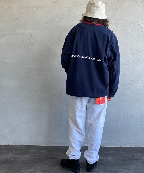 Manhattan Portage（マンハッタンポーテージ）の「[MANHATTAN PORTAGE/マンハッタンポーテージ] 別注 ポーラテック フリースカーディガン（その他アウター・レディース・ブラック/ネイビー/アイボリー・M/L）」の21枚目の写真