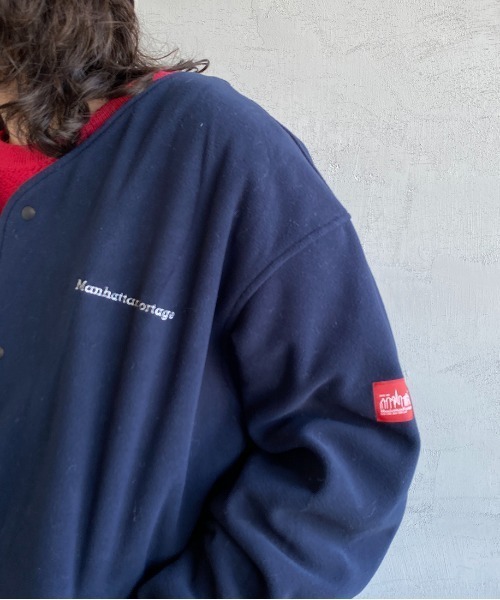 Manhattan Portage（マンハッタンポーテージ）の「[MANHATTAN PORTAGE/マンハッタンポーテージ] 別注 ポーラテック フリースカーディガン（その他アウター・レディース・ブラック/ネイビー/アイボリー・M/L）」の14枚目の写真