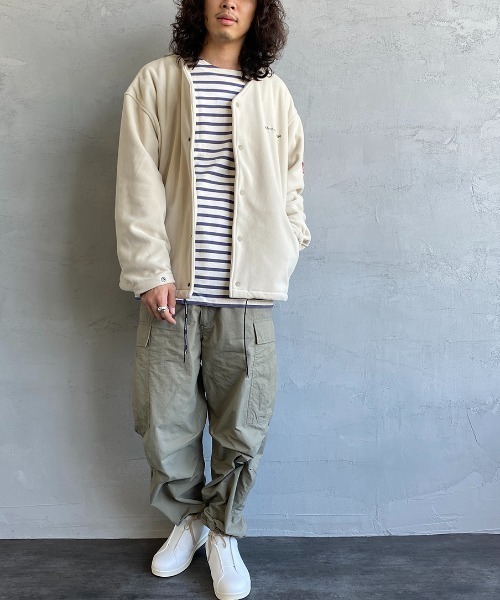 Manhattan Portage（マンハッタンポーテージ）の「[MANHATTAN PORTAGE/マンハッタンポーテージ] 別注 ポーラテック フリースカーディガン（その他アウター・レディース・ブラック/ネイビー/アイボリー・M/L）」の5枚目の写真