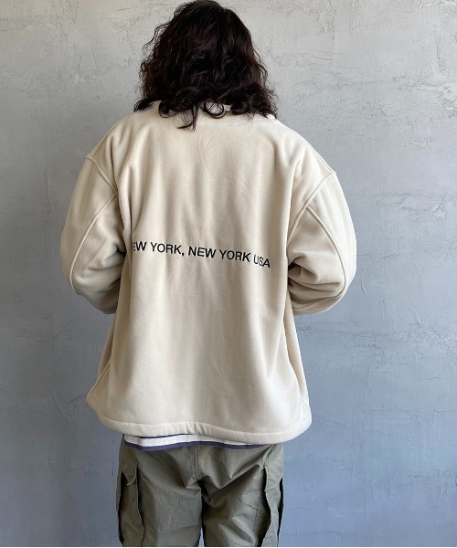 Manhattan Portage（マンハッタンポーテージ）の「[MANHATTAN PORTAGE/マンハッタンポーテージ] 別注 ポーラテック フリースカーディガン（その他アウター・レディース・ブラック/ネイビー/アイボリー・M/L）」の17枚目の写真