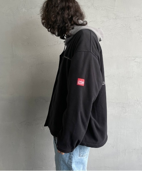 Manhattan Portage（マンハッタンポーテージ）の「[MANHATTAN PORTAGE/マンハッタンポーテージ] 別注 ポーラテック フリースカーディガン（その他アウター・レディース・ブラック/ネイビー/アイボリー・M/L）」の19枚目の写真