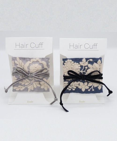 Zoule（ゾーラ）の「Zoule ゾーラ：刺繍リボン ヘアカフ ポニー